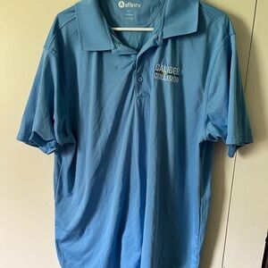 Afinity Men's Blue Polo Shirt xl caliber collision
